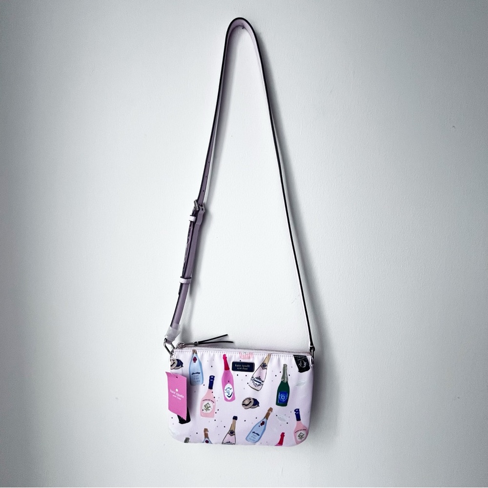 New kate spade New York Dawn Champagne Pink Crossbody Bag Purse - Picture 3 of 14